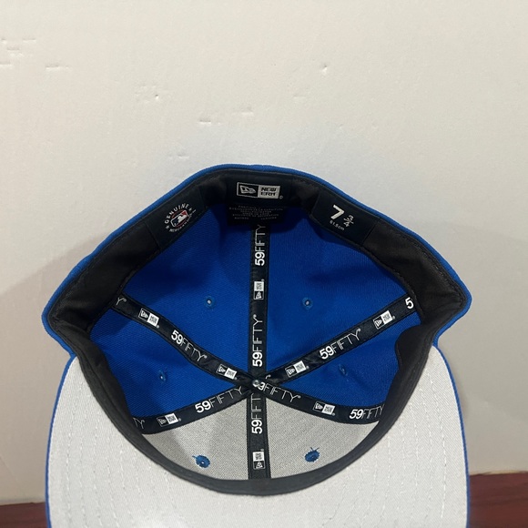 New Era, 59Fifty, Fitted Hat, New York Yankees, Blue & White - Picture 6 of 9